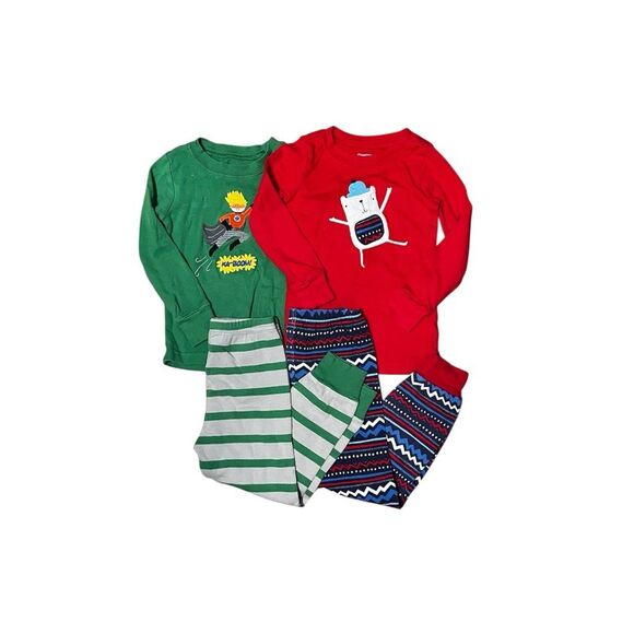 Lot Gymboree long sleeve snug fit pajama Sz 3 - Picture 1 of 5